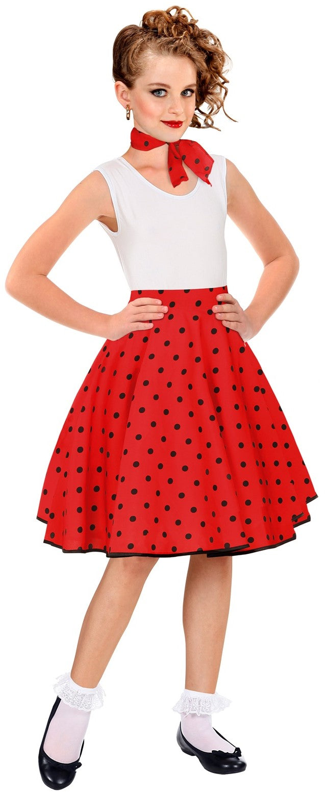 Déguisements de groupe de filles des années 50 à pois