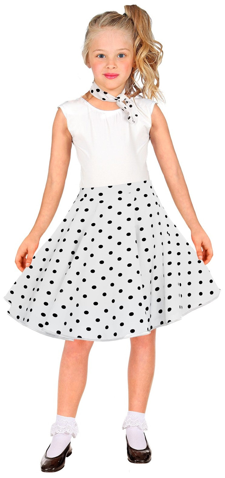 Déguisements de groupe de filles des années 50 à pois