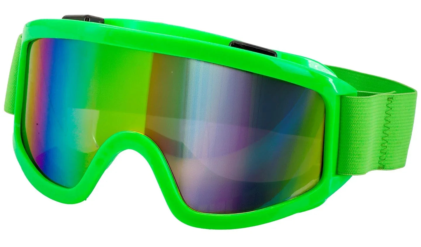 Gafas de Esquí o Snowboard Años 80 Verde Neón Gafas Widmann