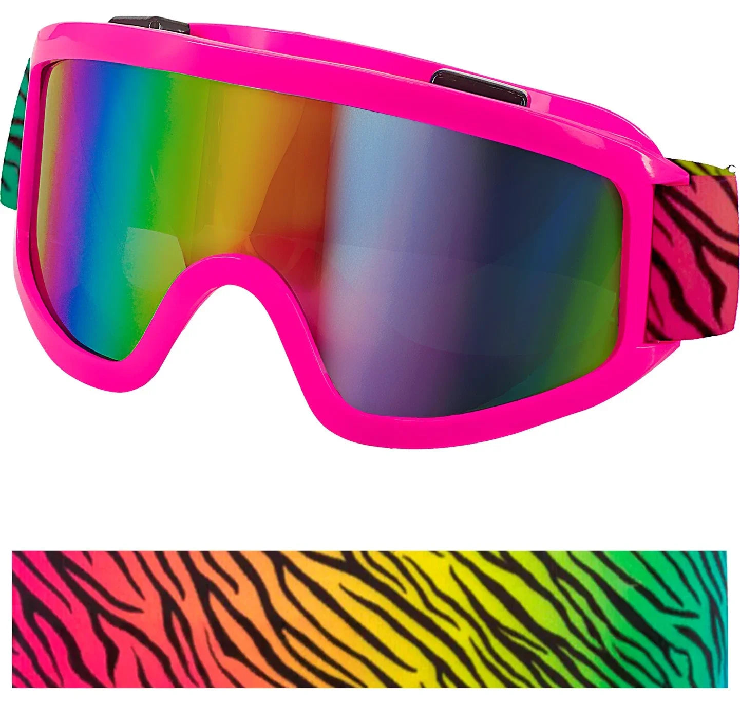 Gafas de Esquí o Snowboard Años 80 de Tigre Arcoíris Gafas Widmann
