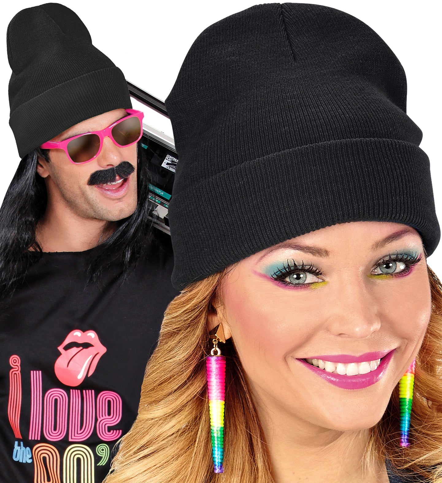 Gorro Negro Tipo Lana
