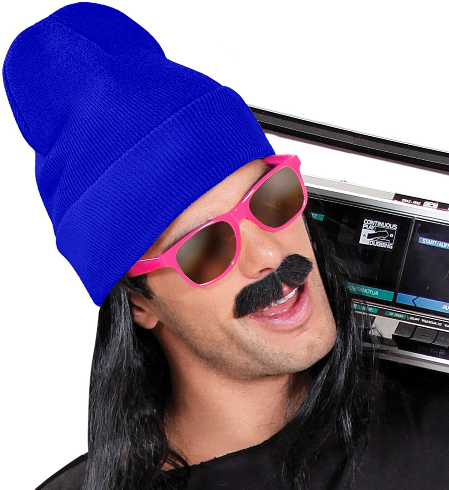 Gorro Azul Oscuro Tipo Lana