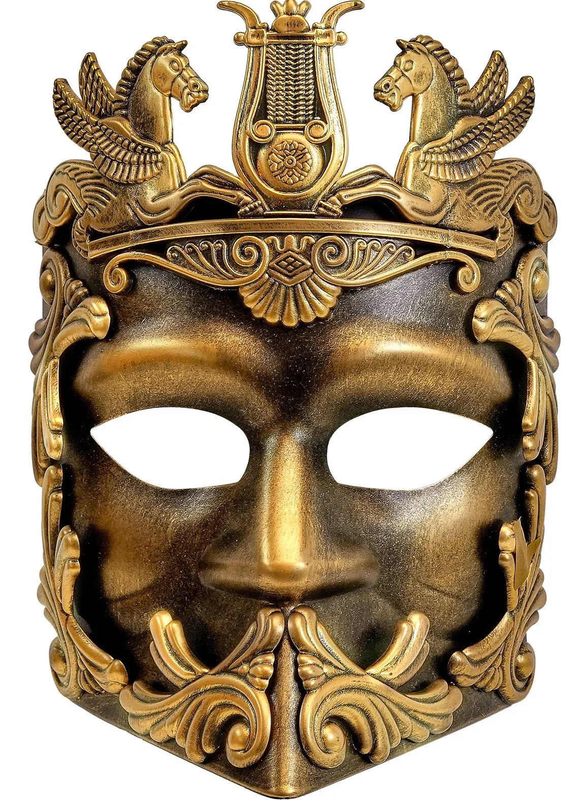 Máscara de Griego o Romano Dorada Complementos Romanos y Griegos Widmann