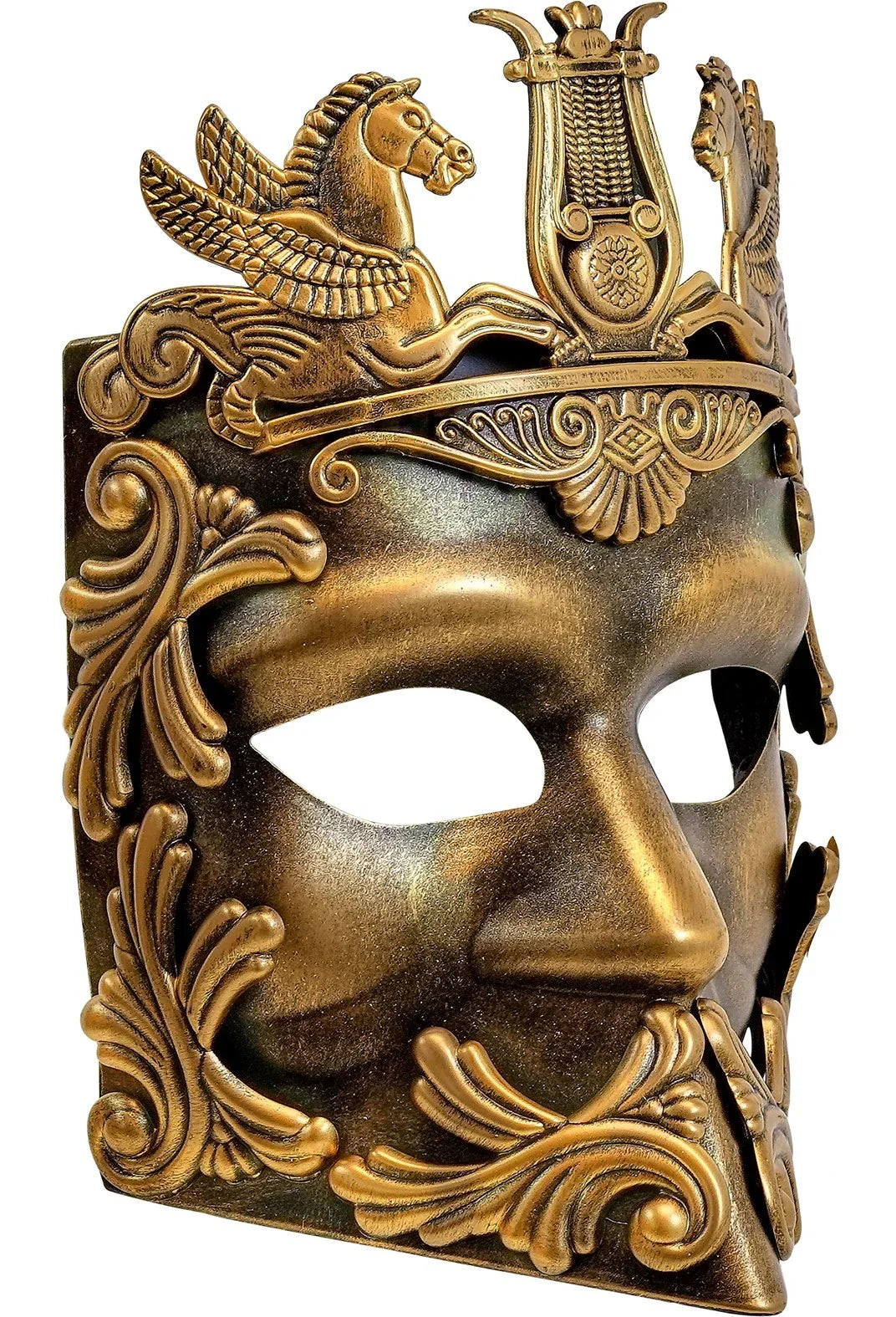 Máscara de Griego o Romano Dorada Complementos Romanos y Griegos Widmann
