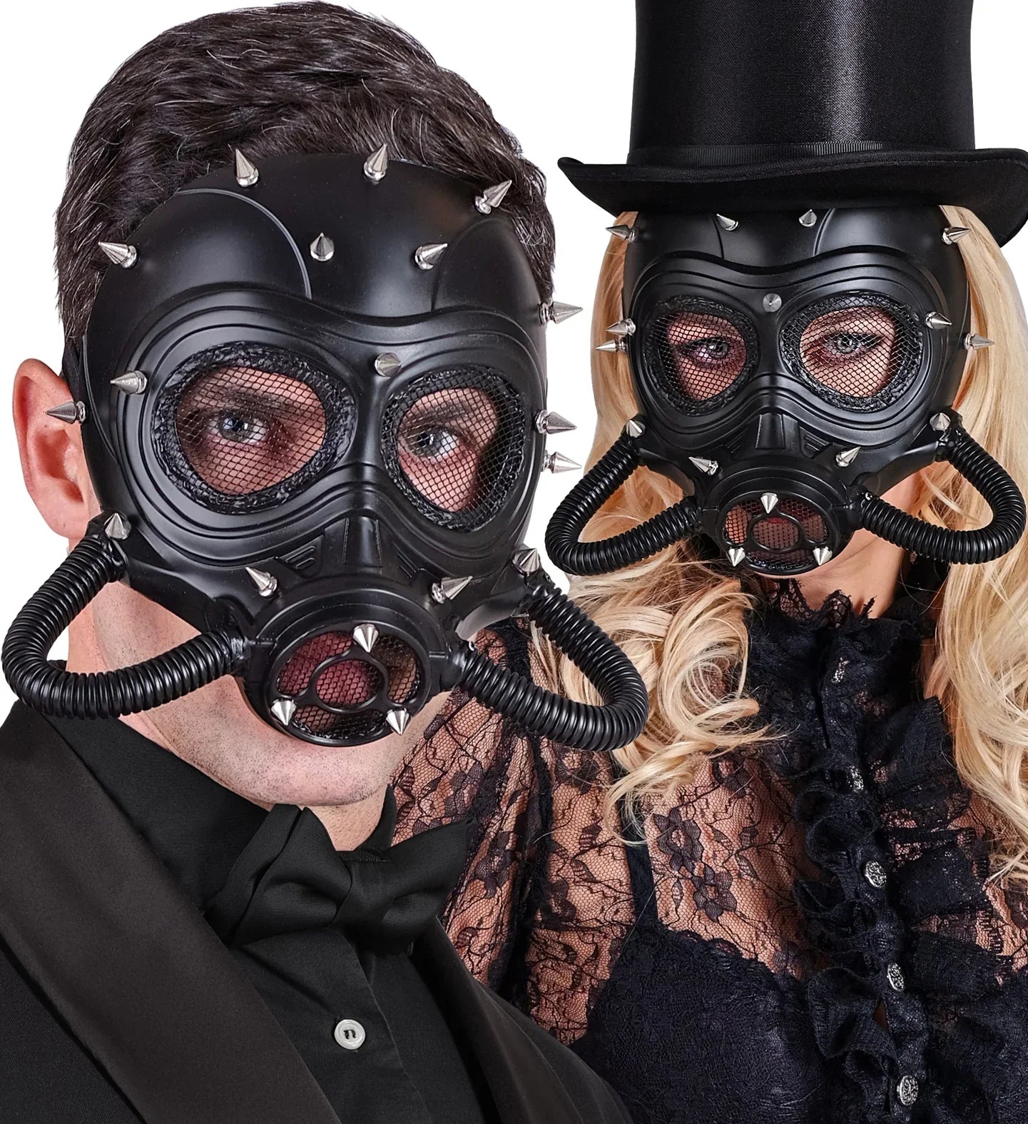 Máscara de Gas Steampunk Negra con Pinchos Steampunk Widmann