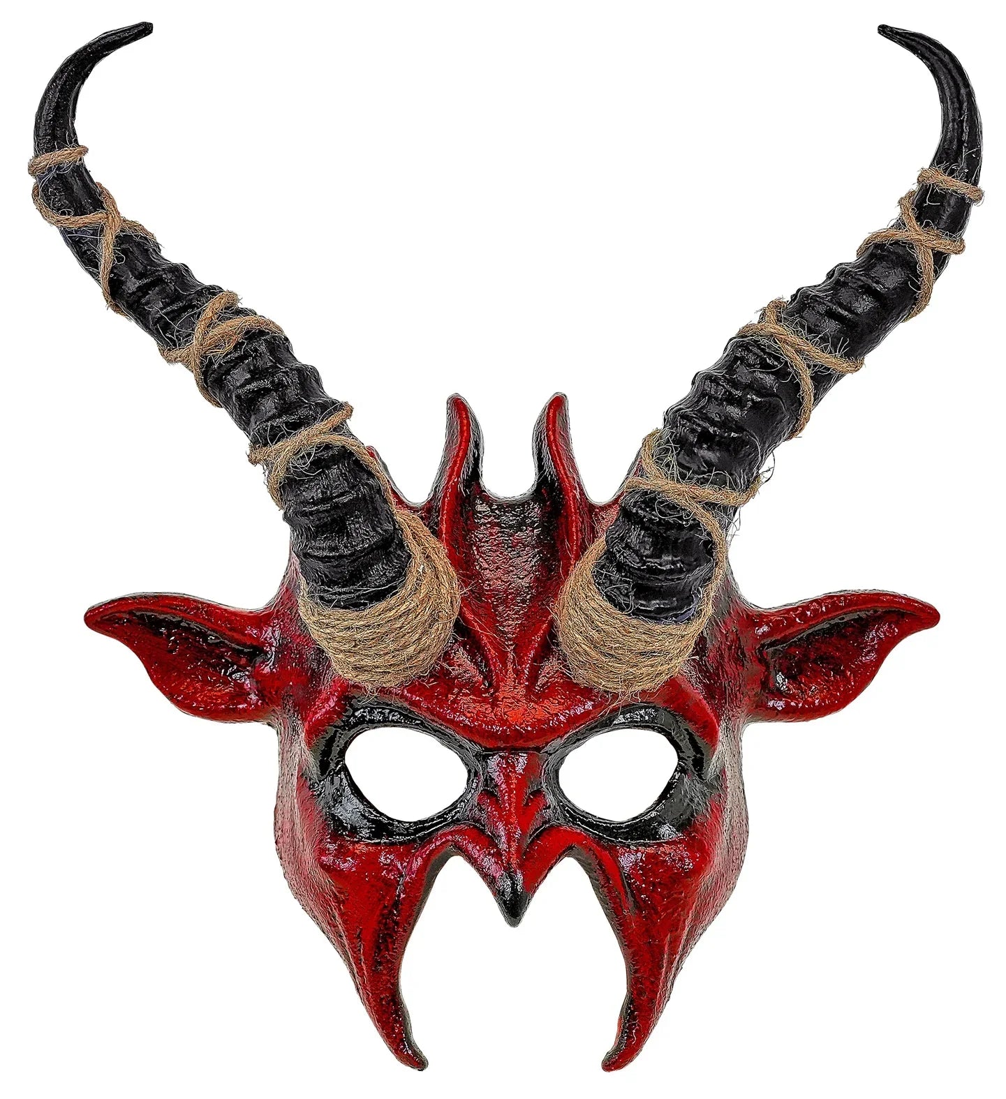 Máscara de Demonio Belcebú con Cuernos Largos Demonios Widmann