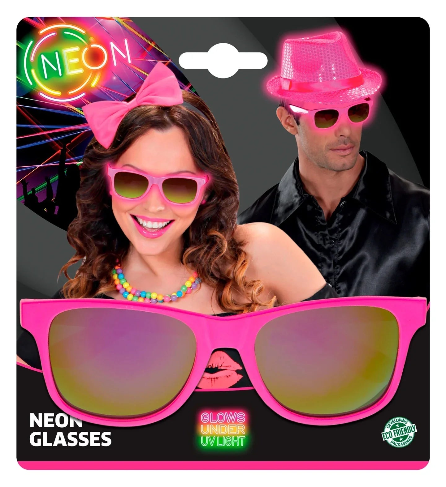 Gafas Rosa Neón Años 80 Gafas Widmann