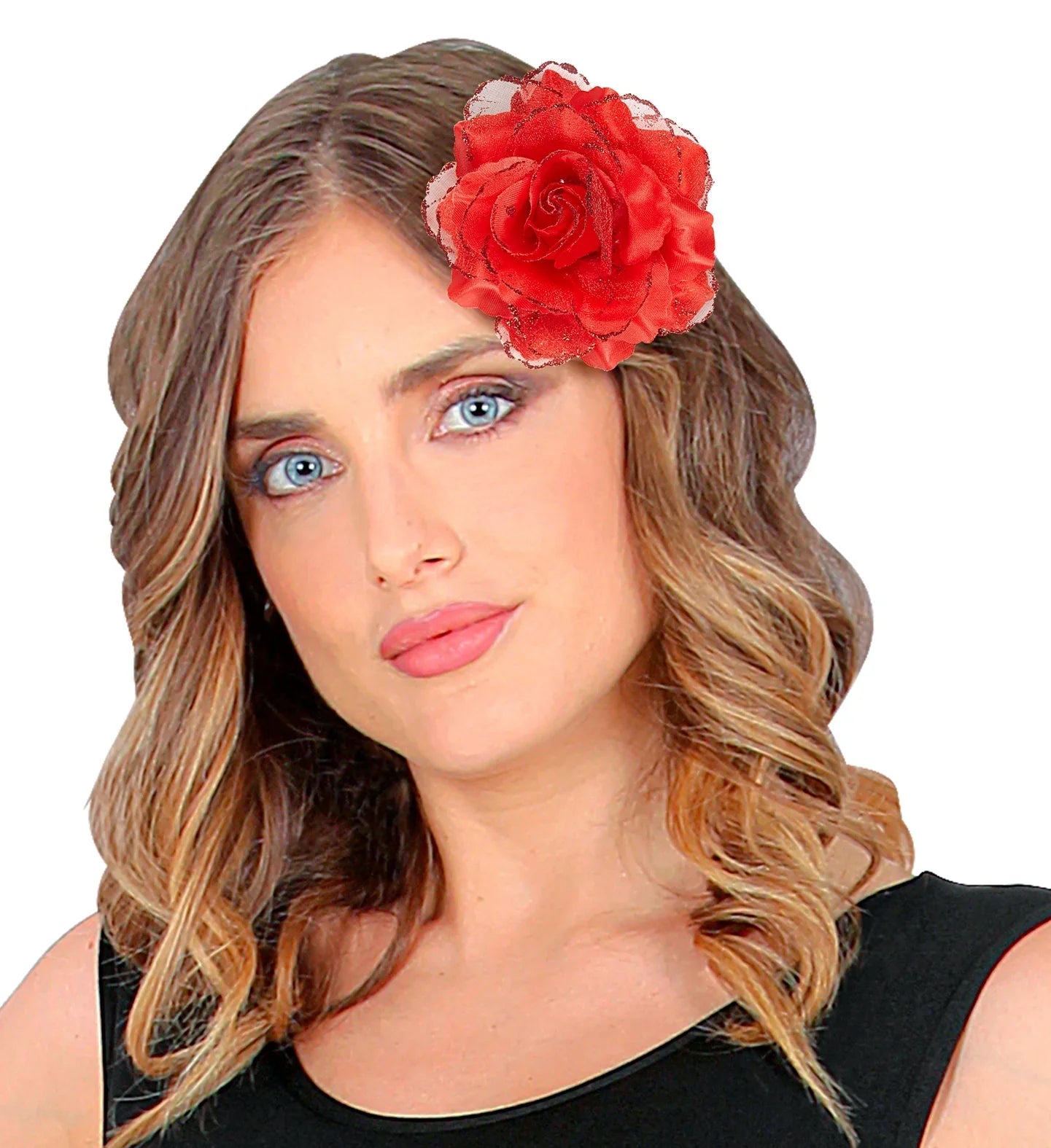 Flor de Tela Roja Flores Widmann