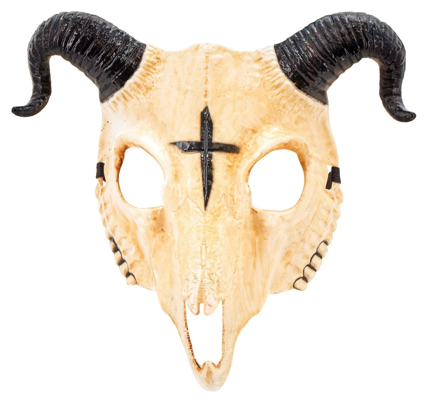Máscara de Calavera de Carnero Sátanico con Cuernos Máscaras Halloween Widmann