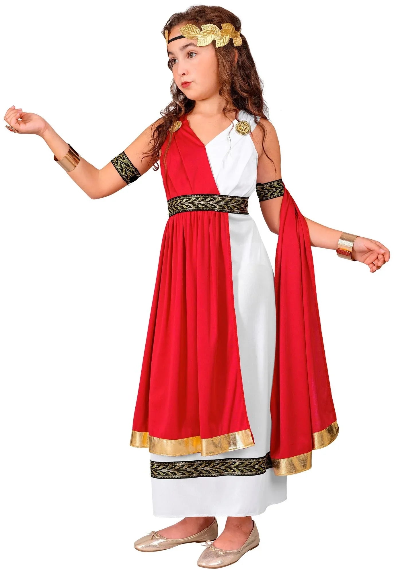 Disfraz de Emperatriz Romana para Niña Damas Romanas y Griegas Widmann