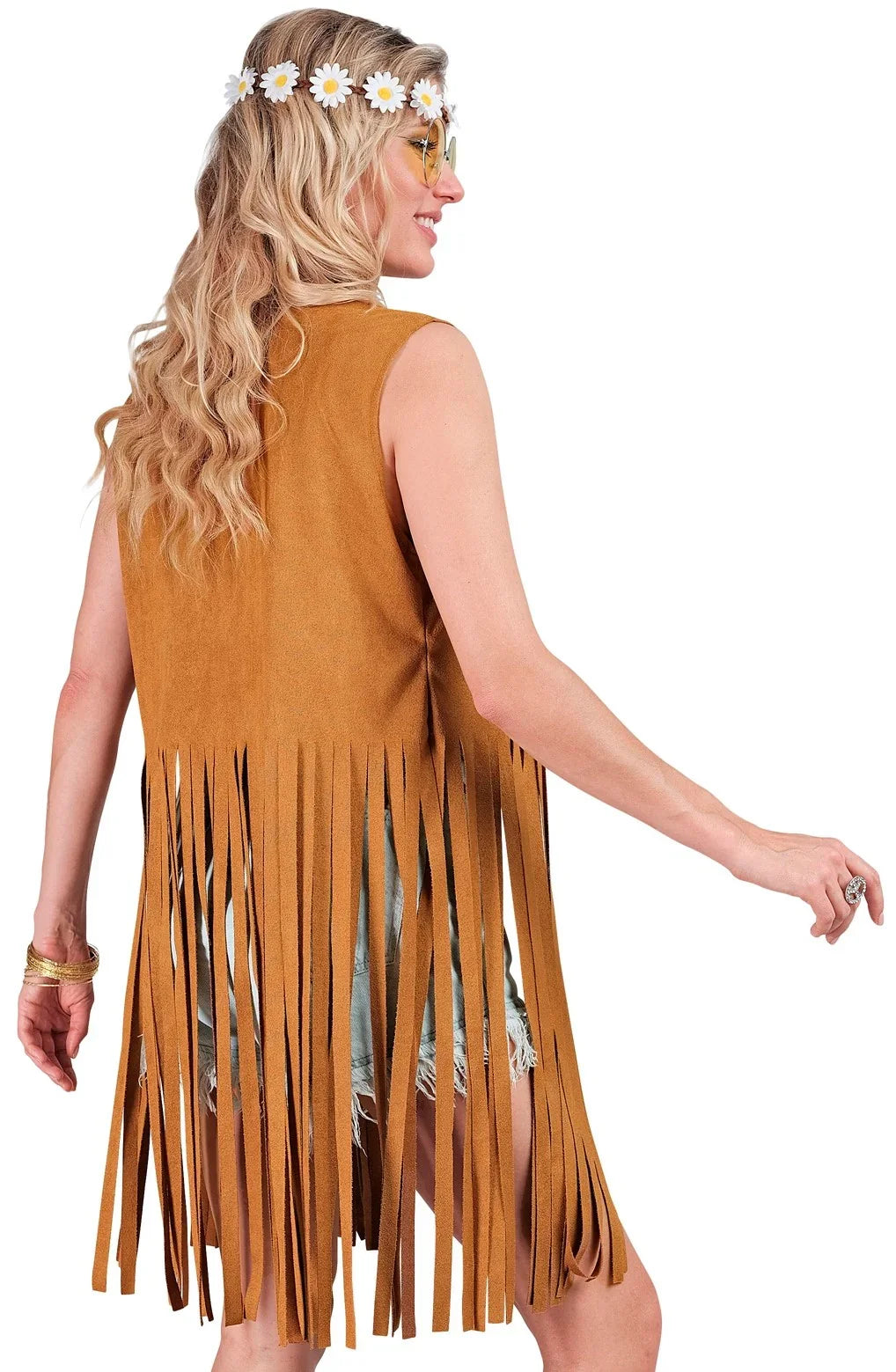 Chaleco Hippie Decorado con Flecos Largos Hippie Widmann