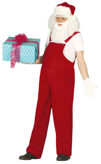 Disfraz de Papá Noel con Peto para Adulto Papa Noel y Mama Noel Guirca