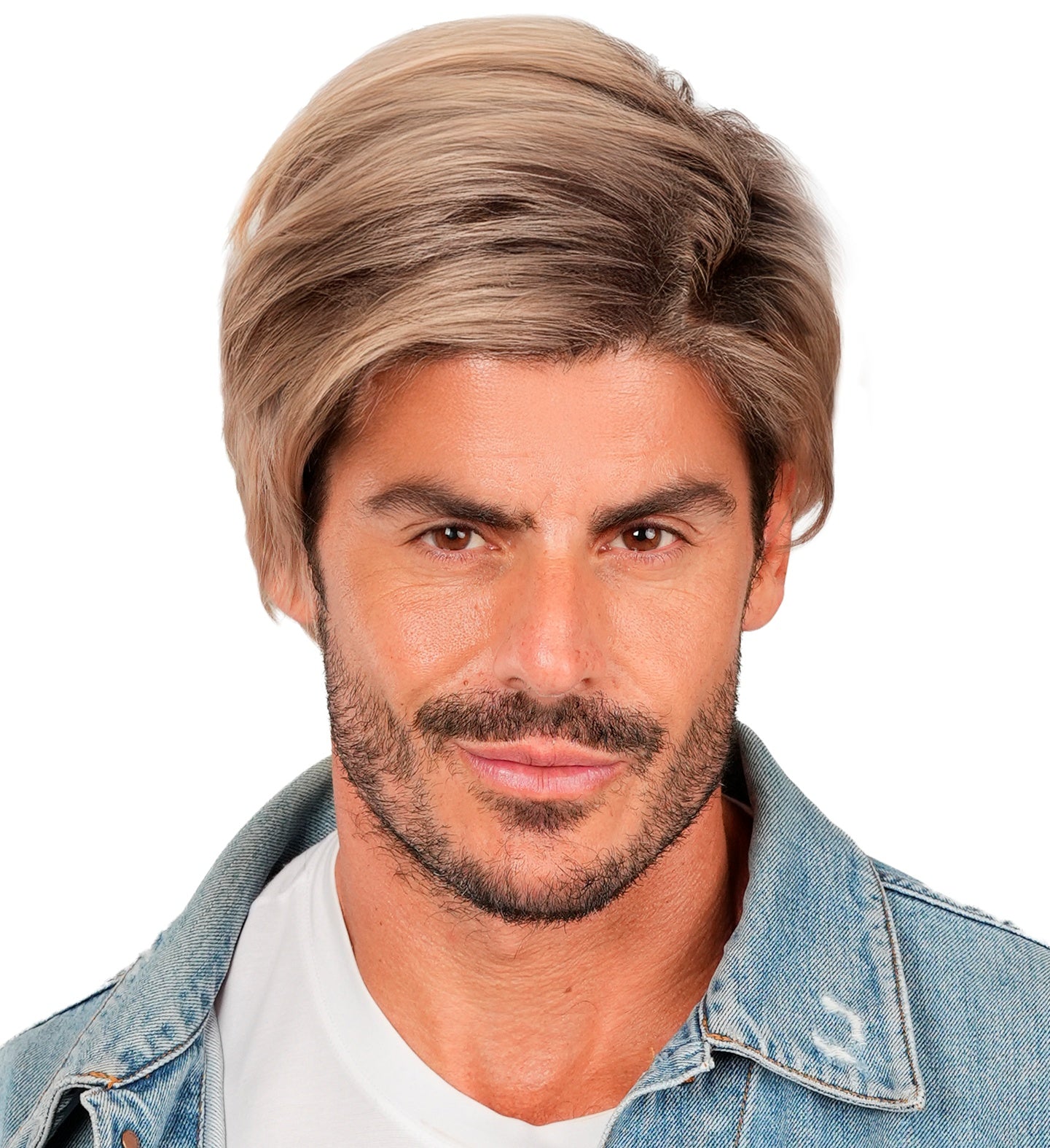 Perruque blonde envoûtante des années 90