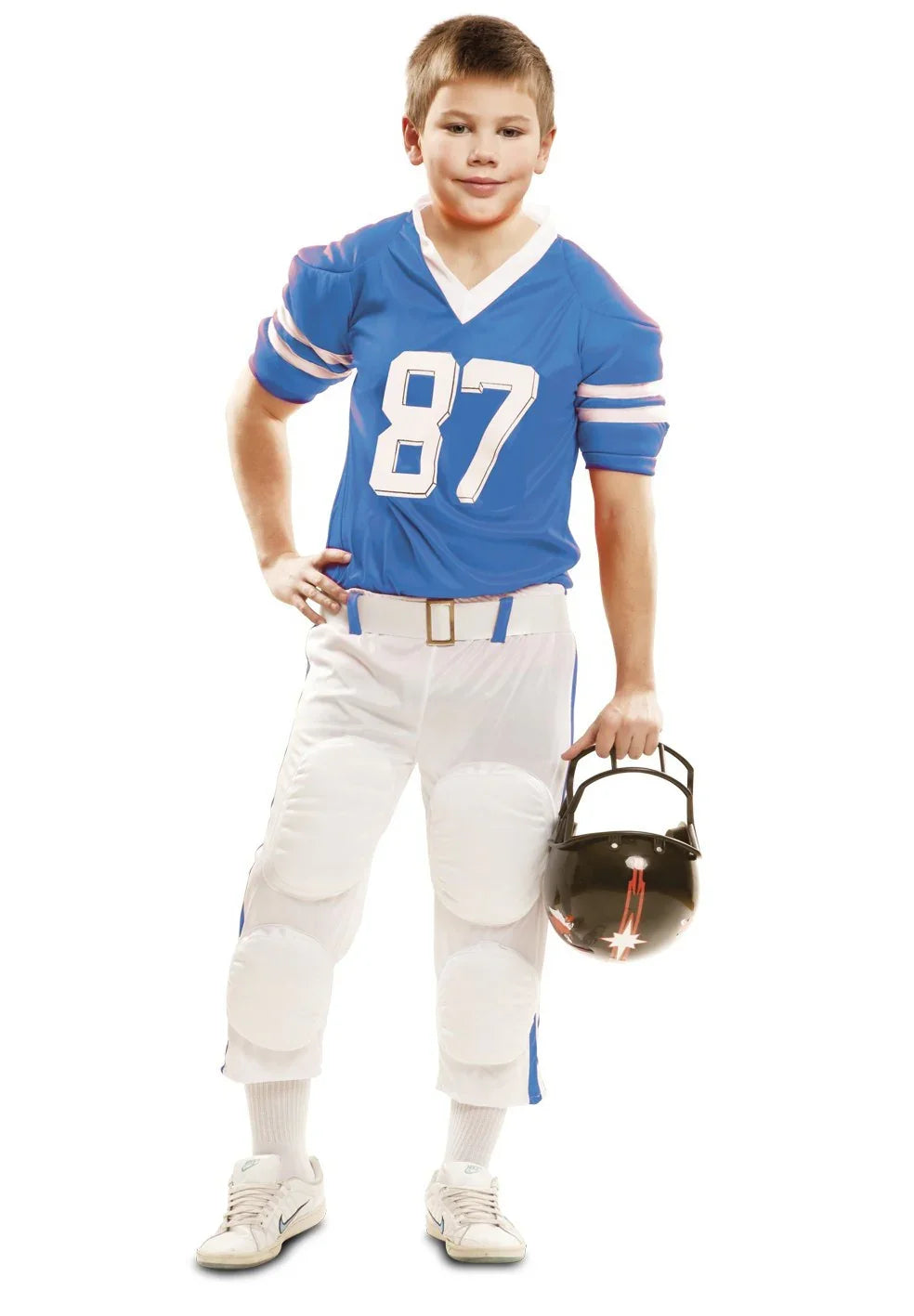 Disfraz de Jugador de Rugby Azul para Niño INFANTILES Viving