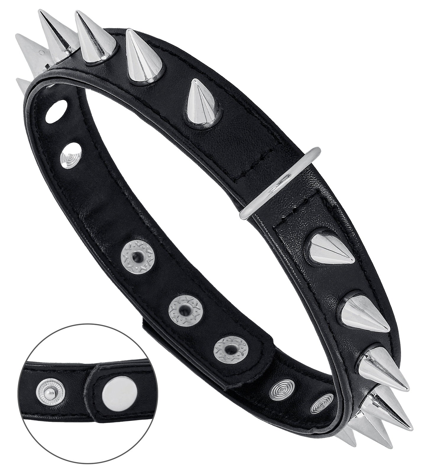 Collier ras-de-cou avec clous pointus