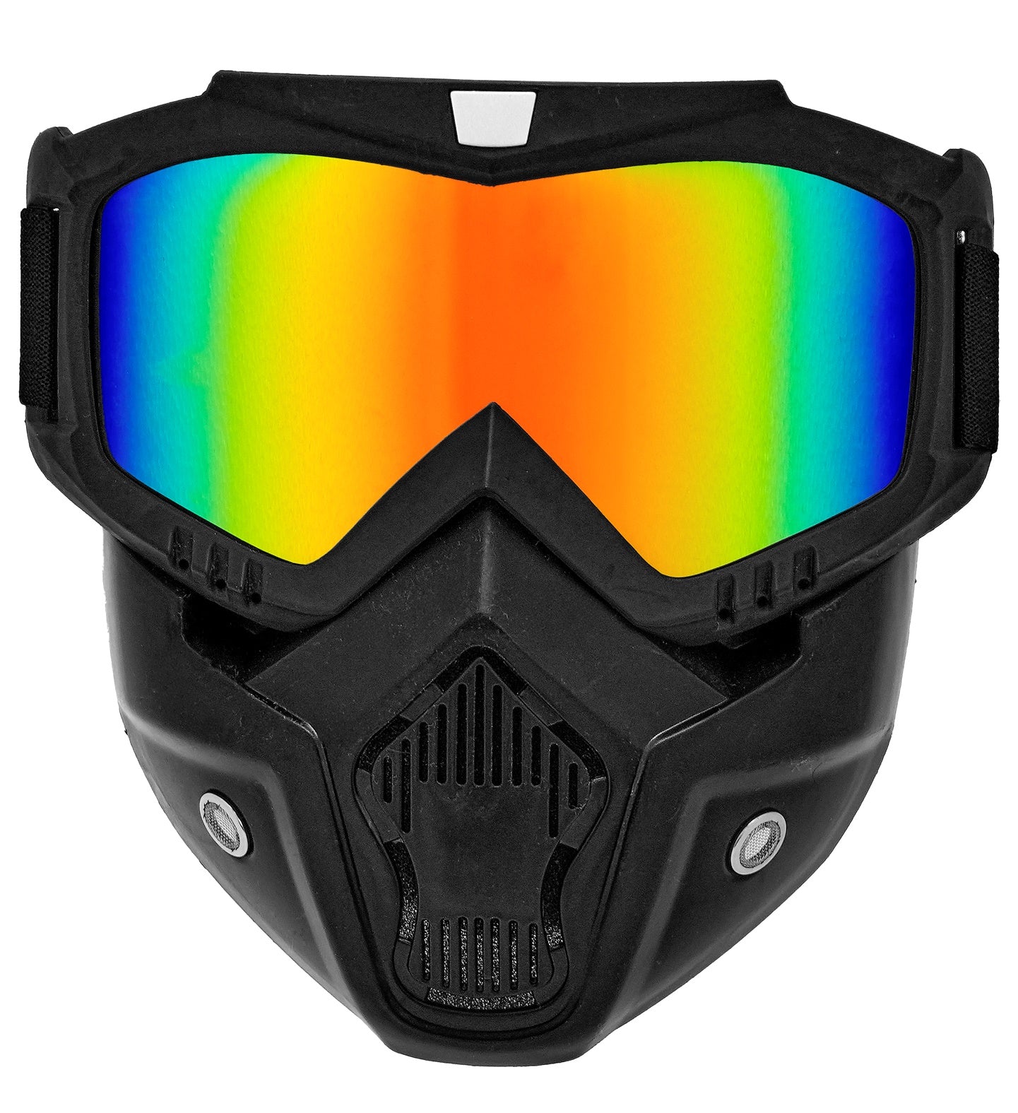 Masque de paintball miroir arc-en-ciel