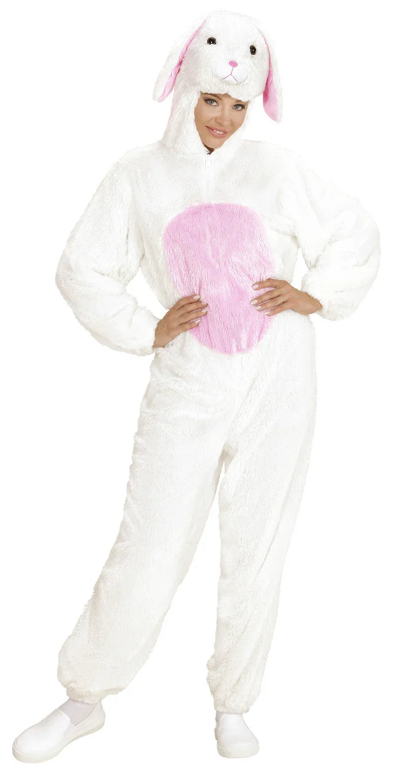 Disfraz de Conejo Blanco y Rosa para Adulto Animales Widmann