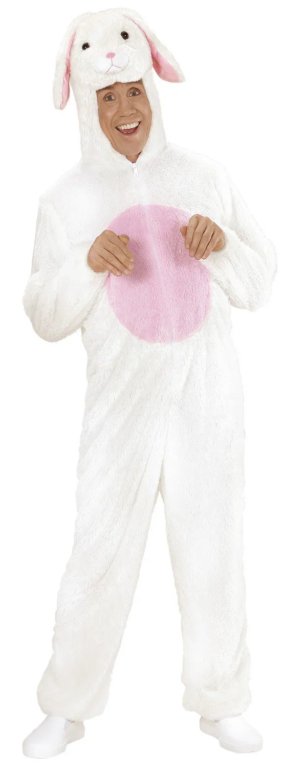 Disfraz de Conejo Blanco y Rosa para Adulto Animales Widmann