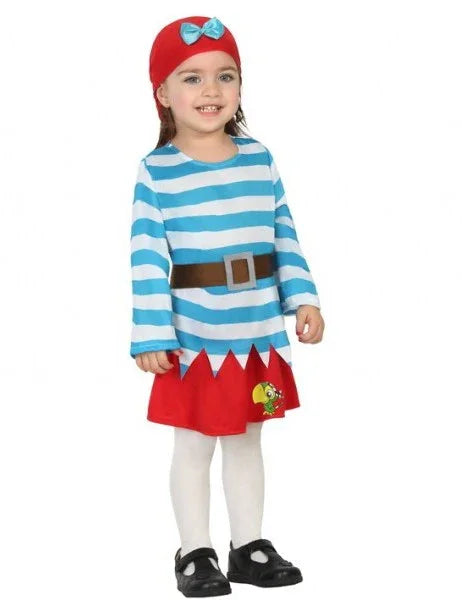 Disfraz de Bucanera para Bebe Piratas Infantiles Atosa