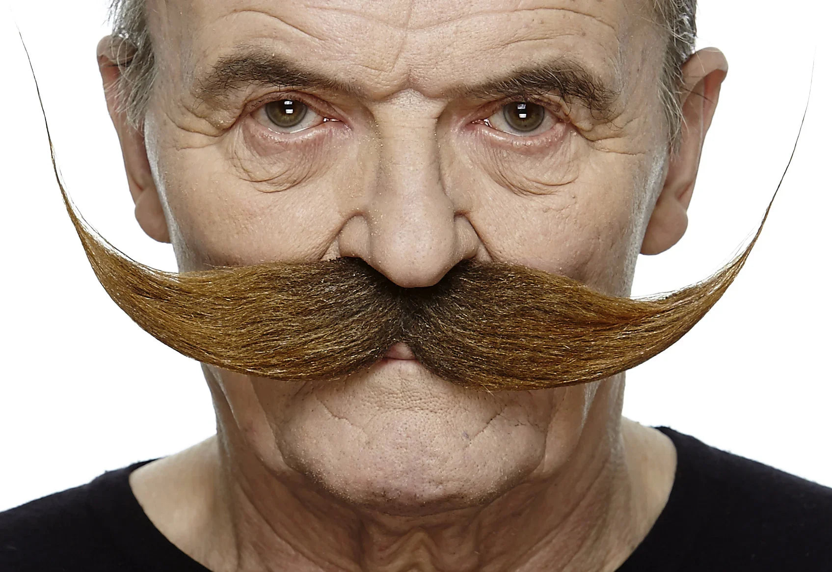 Bigote Castaño Efecto Puntas Largas Barbas y Bigotes Viving