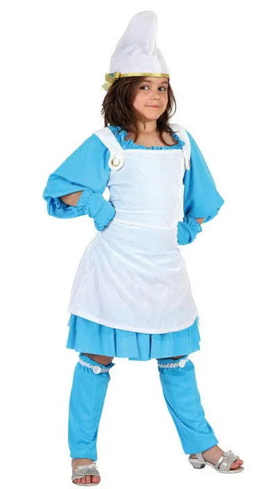 Disfraz de Pitufa para Niña INFANTILES Atosa