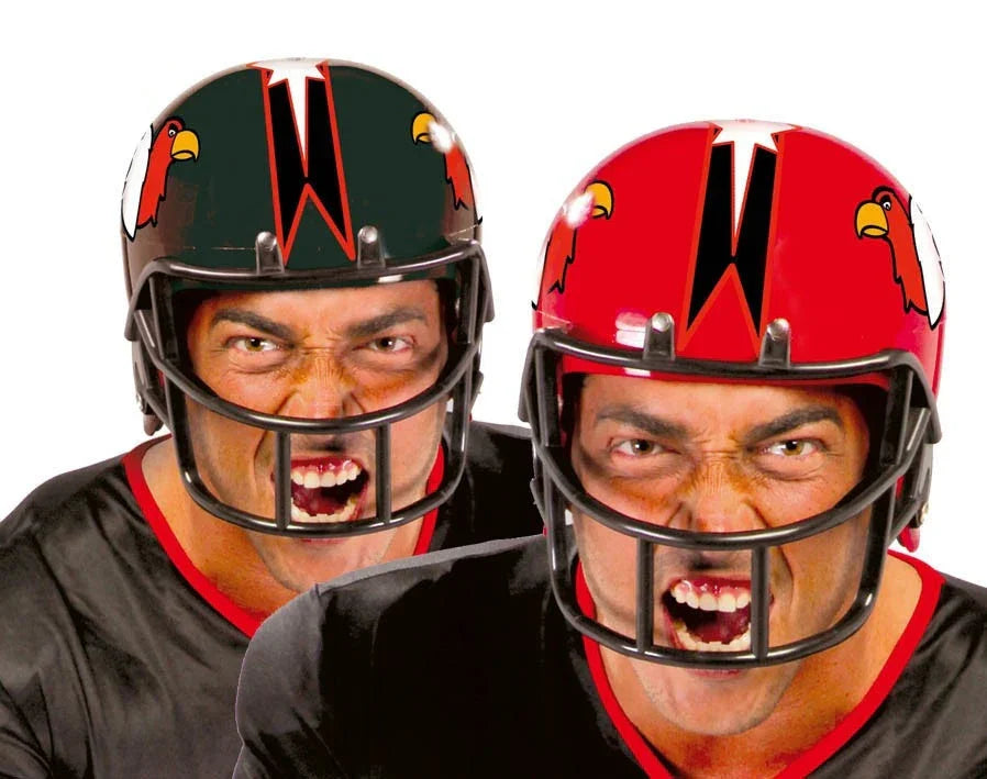 Casco Duro de Fútbol Americano Negro o Rojo Accesorios para la Cabeza Guirca