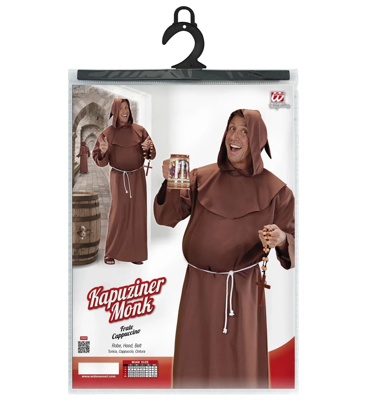 Disfraz Eclesiastico de Fraile Adultos Widmann