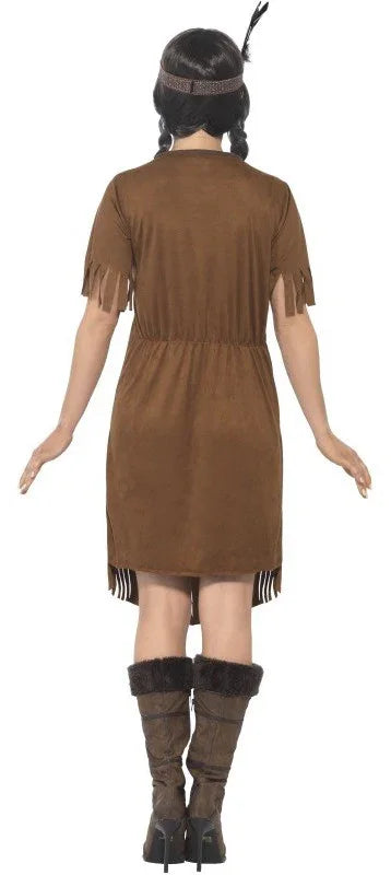 Disfraz de India Nativa Marrón para Mujer Indio Smiffys