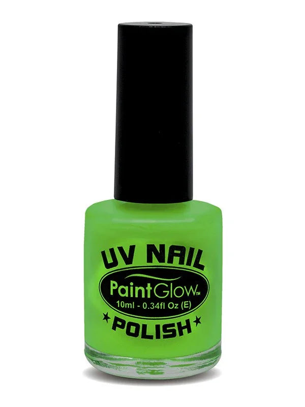 Esmalte de Uñas Fluorescente UV Maquillaje y Pinturas Smiffys Verde
