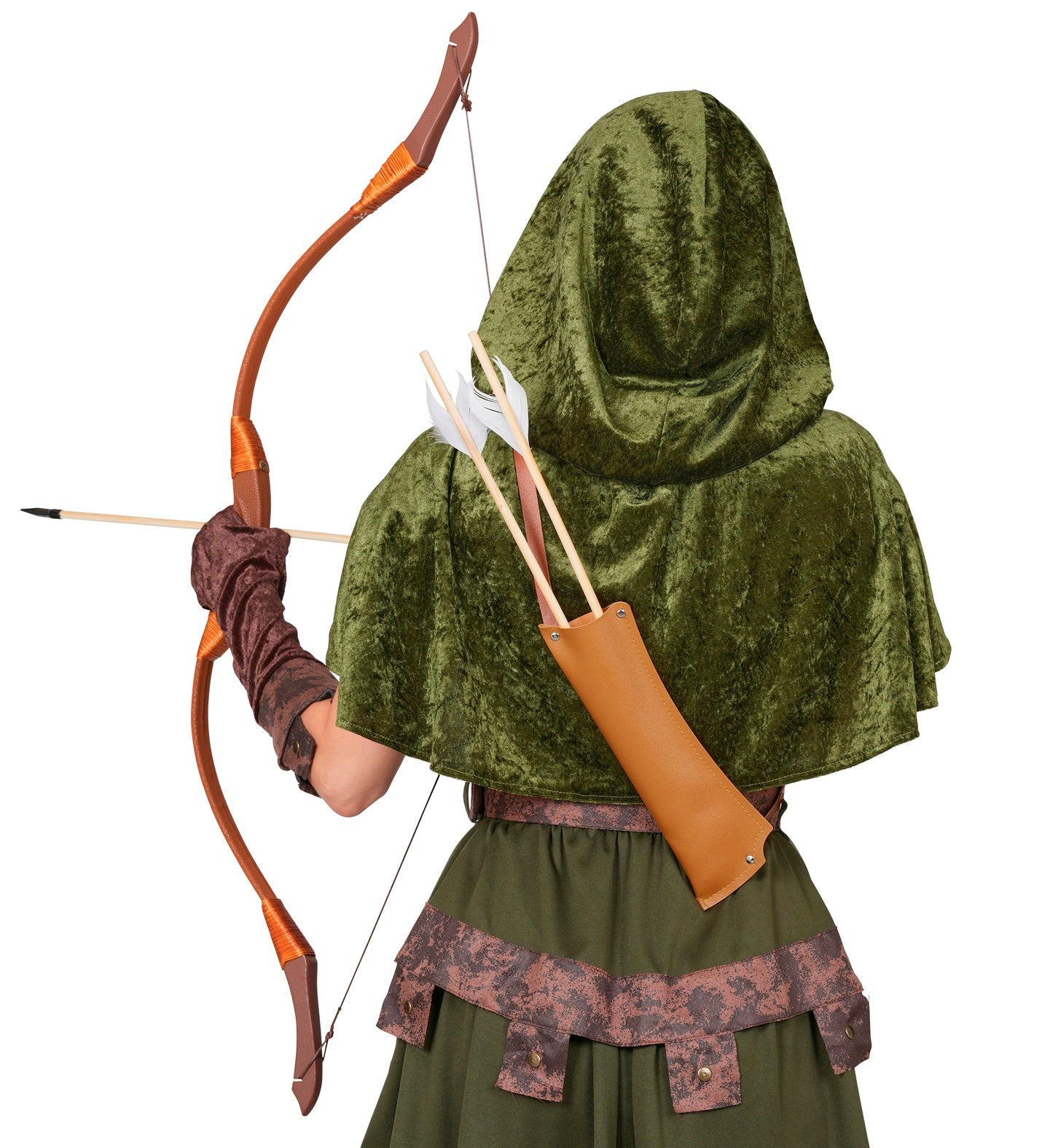 Arc en bois avec flèches