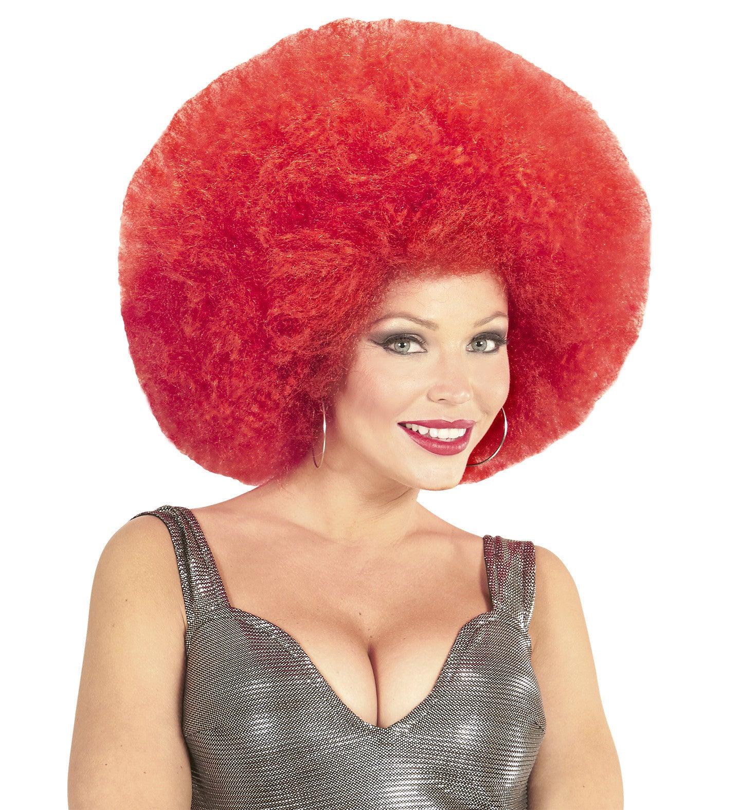 Peluca Super Afro Roja Pelucas Widmann