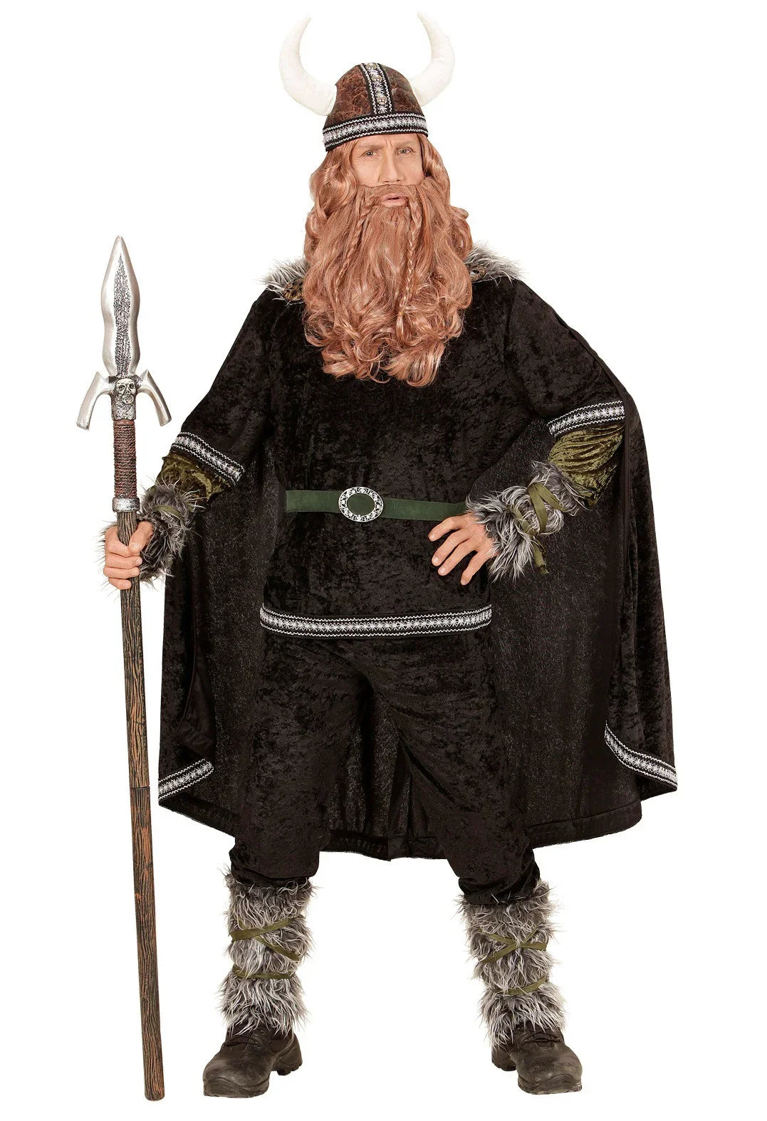 Disfraz Vikingo Nórdico en Negro para Hombre Vikingos Widmann