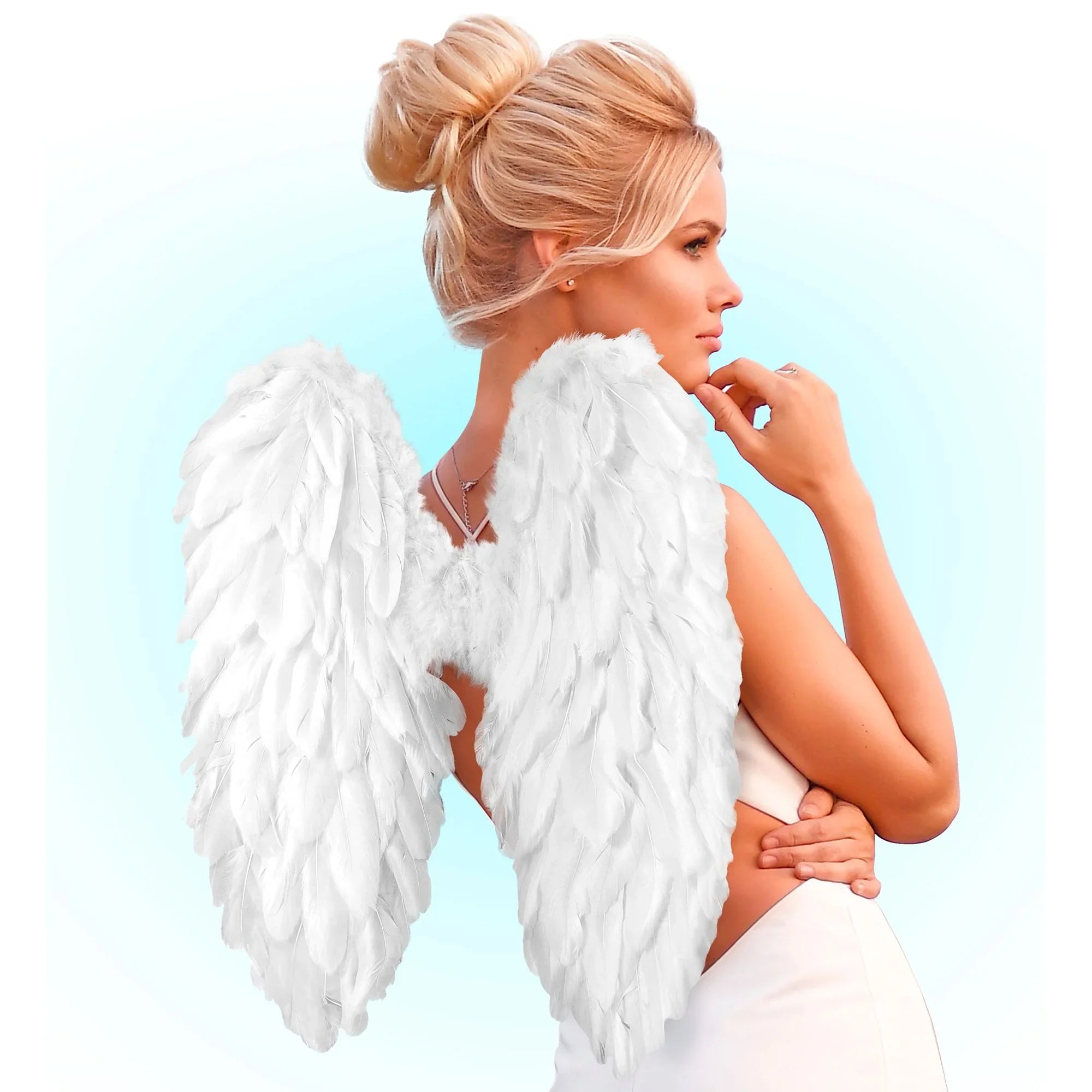 Alas con Plumas Blancas de Ángel del Cielo Alas Widmann