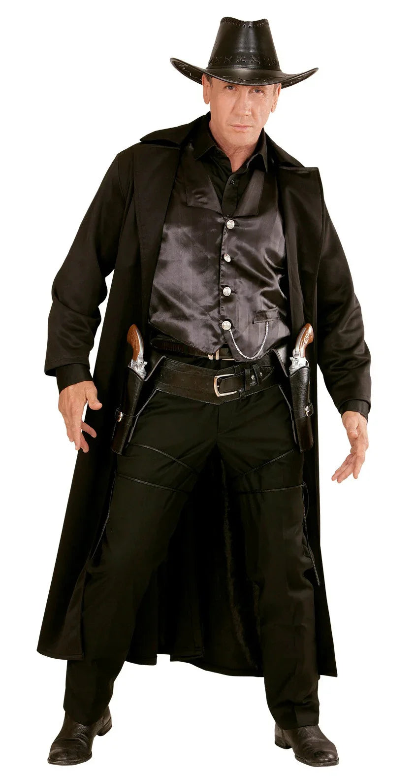 Cartucheras con Cinturón Negro Premium Complementos Vaqueros Widmann