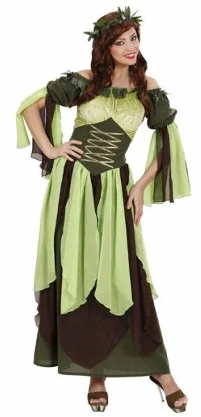 Disfraz de Hada del Bosque Largo para Mujer Adultos Widmann