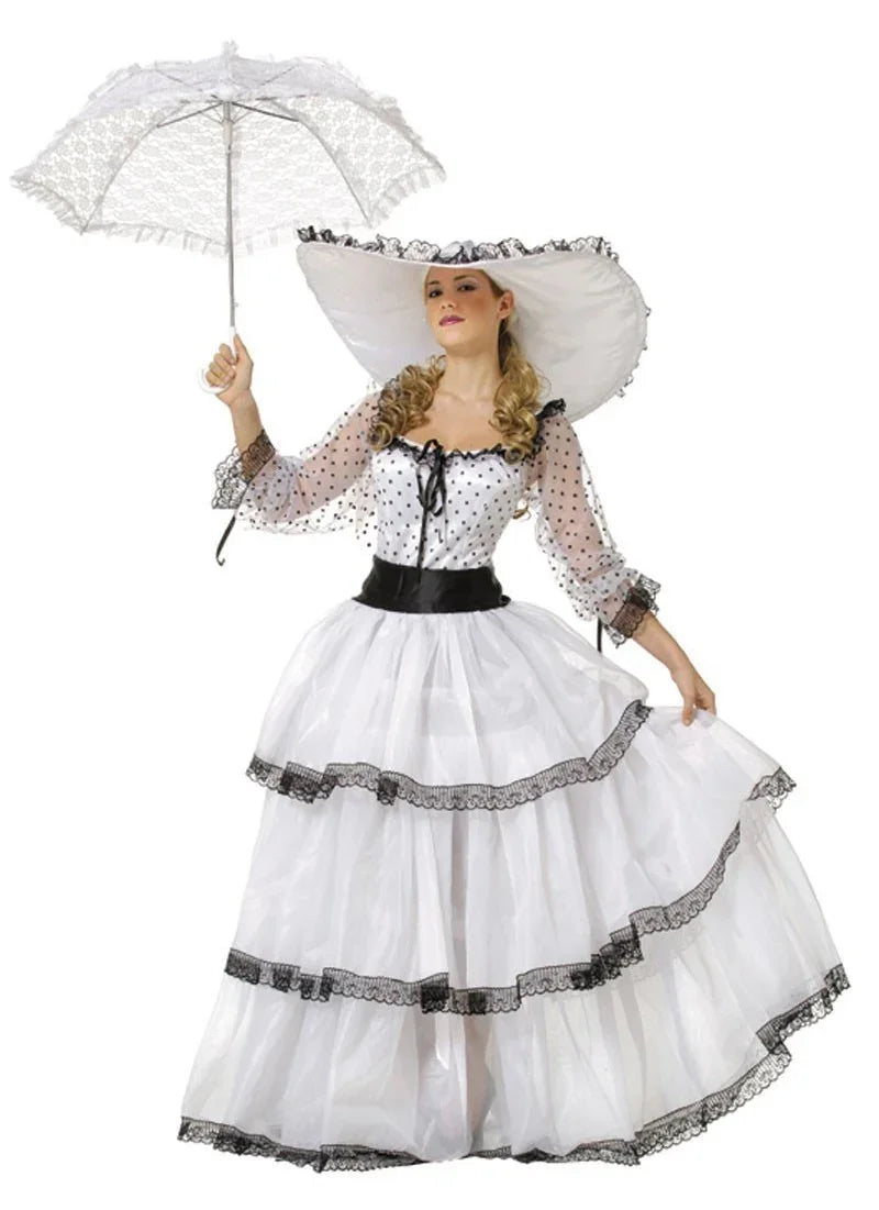 Disfraz de Escarlata O'Hara para Mujer Adultos Fycar