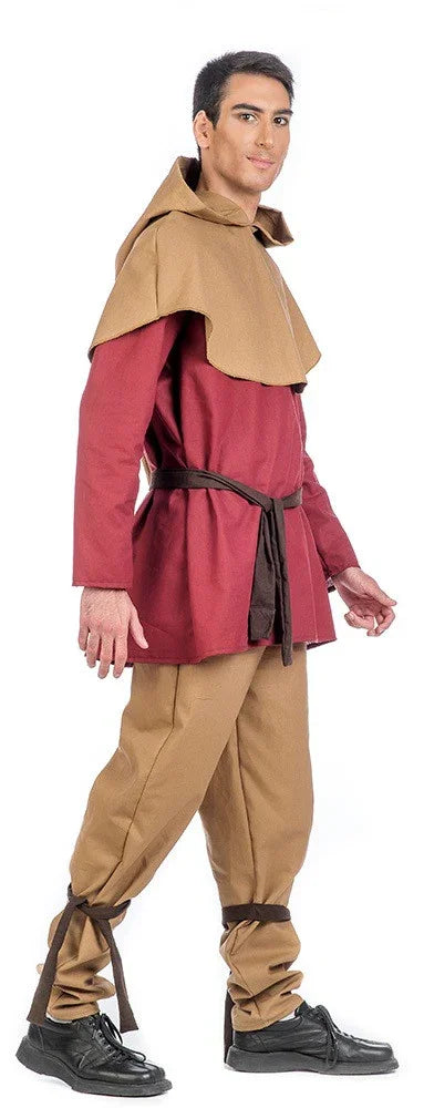 Traje de Campesino Medieval Granate Medieval Limit Sport
