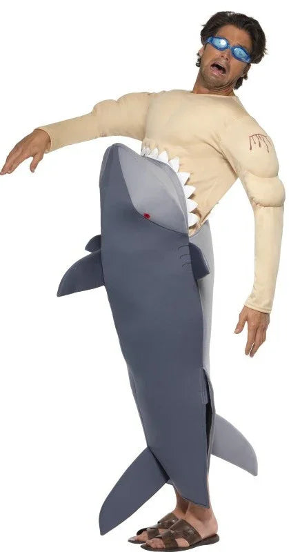Disfraz de Tiburón Atragantado por Hombre Disfraces Originales Smiffys