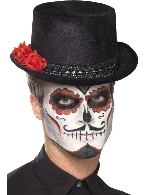 Chistera Negra de Copa de Catrina Accesorios Halloween Smiffys