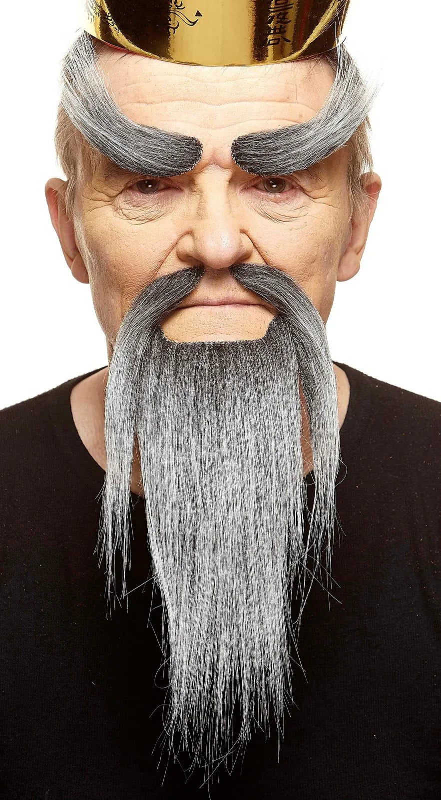 Bigote Canoso Fu Manchú con Cejas y Barba Barbas y Bigotes Viving