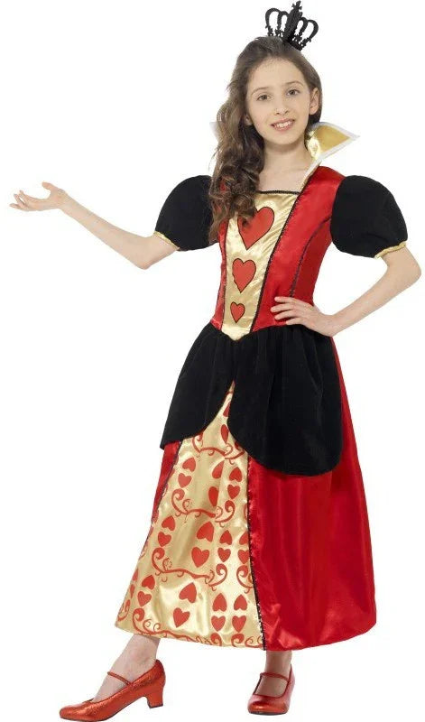 Disfraz de Reina de Corazones Largo Infantil INFANTILES Smiffys