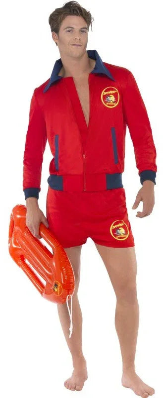 Disfraz de Vigilante de la Playa Corto para Hombre Personajes de la tele Smiffys