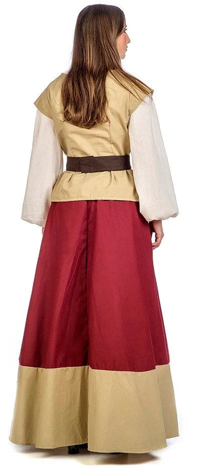 Vestido de Campesina Medieval Granate Medieval Limit Sport