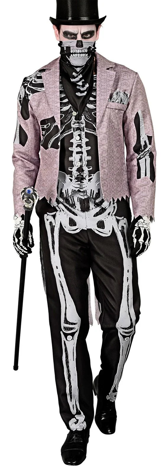 Disfraz de Esqueleto Elegante con Frac para Hombre Esqueletos Widmann
