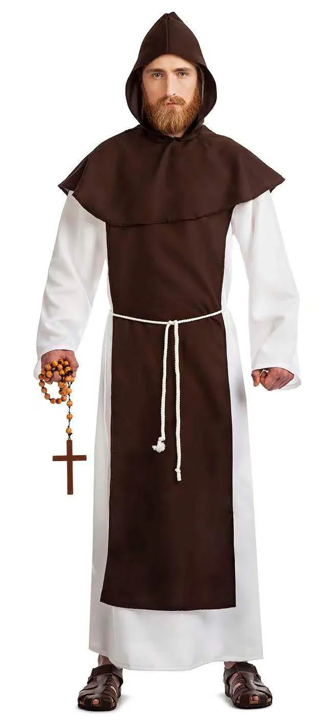 Disfraz de Monje Franciscano para Adulto Religiosos Kimokawaii