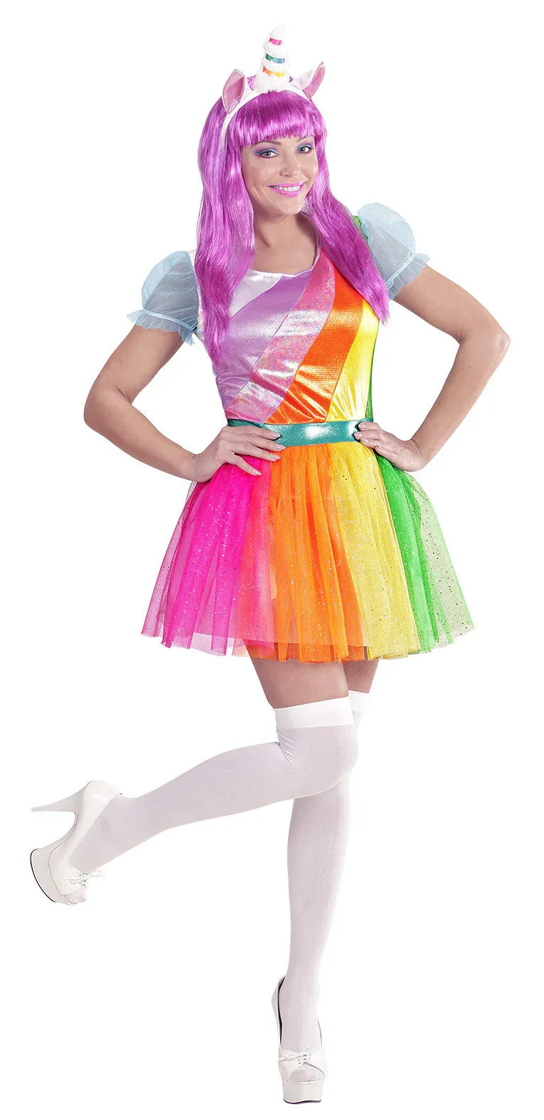 Disfraz de Unicornio Arcoiris para Mujer Unicornio Widmann