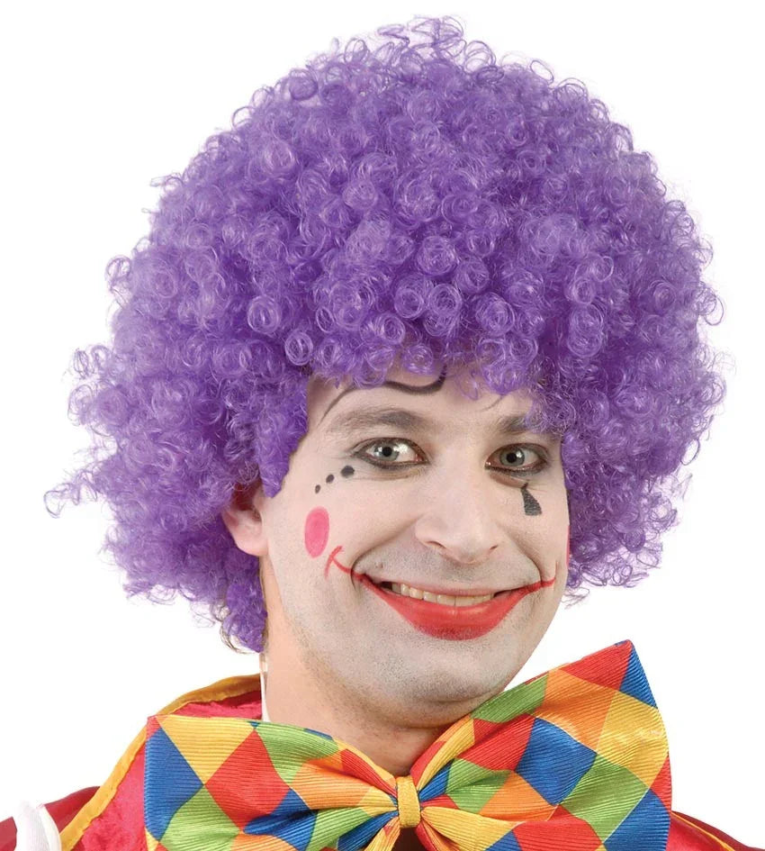 Pelucas de Payaso con Rizos en Colores Complementos Payasos Guirca Lila