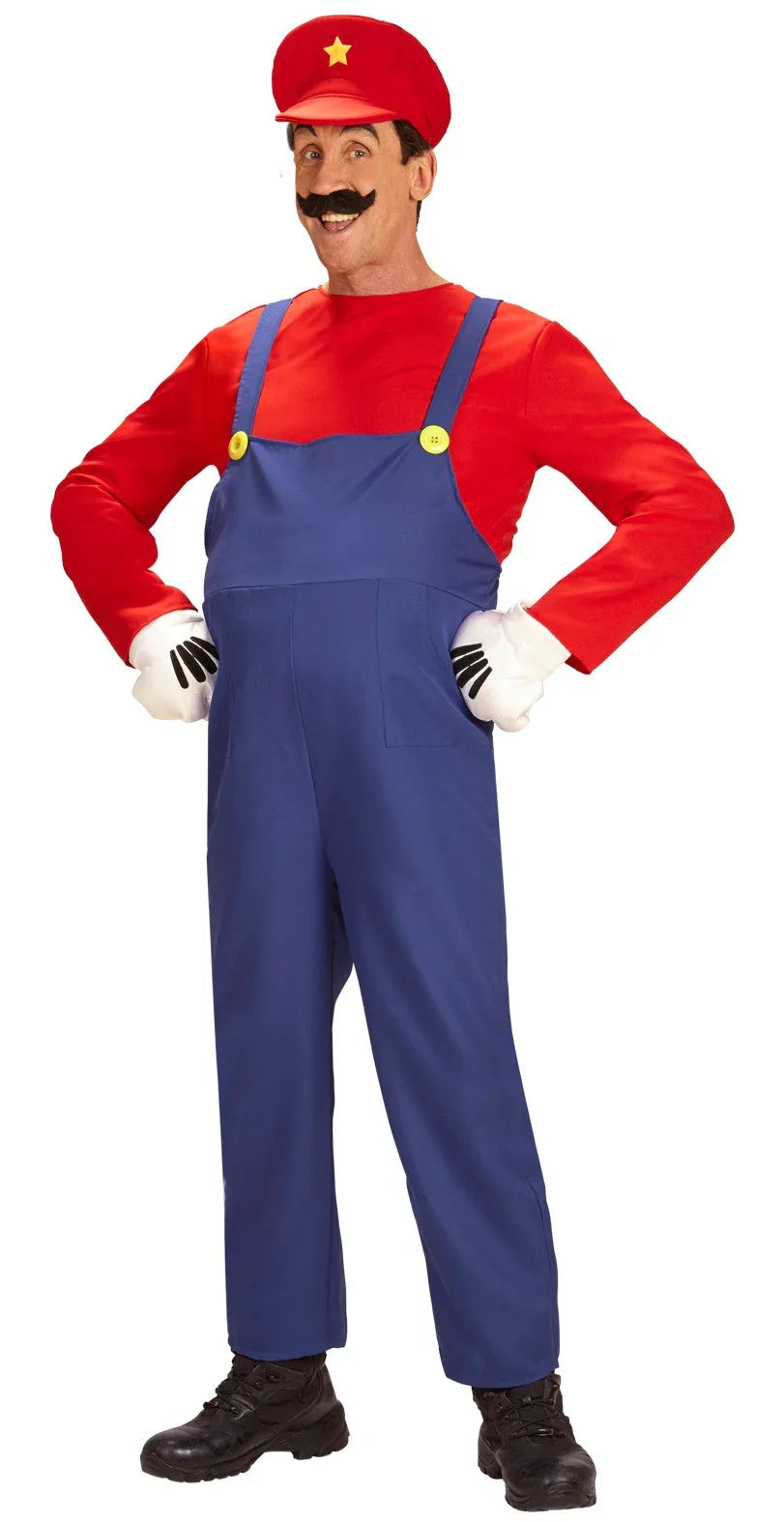 Disfraz de Super Mario para Adulto Dibujos Animados y Cuentos Widmann