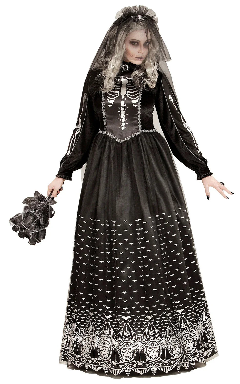 Disfraz de Novia Esqueleto para Mujer Esqueletos Widmann
