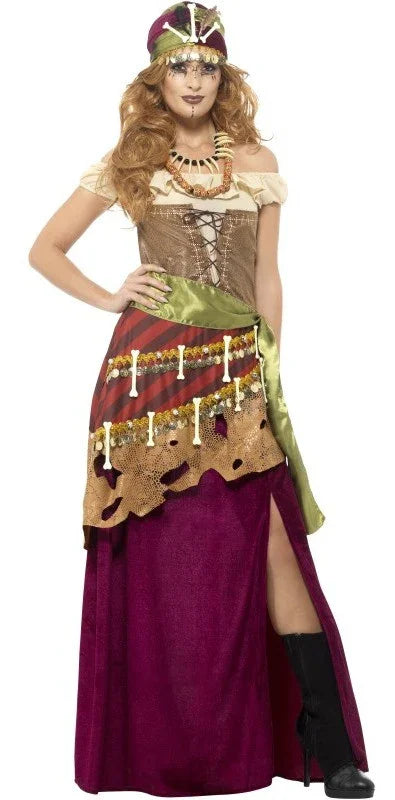 Disfraz de Bruja Vudú para Mujer Brujas Smiffys